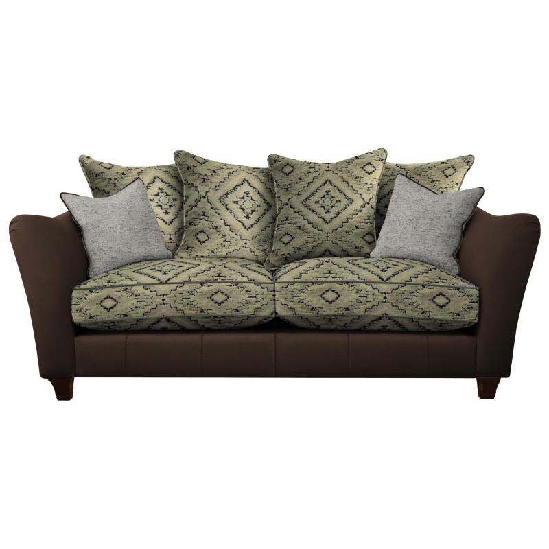 Parker Knoll Parker Knoll Harriet 2 Seater Pillow Back Leather/Fabric Sofa