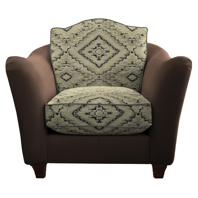 Parker Knoll Parker Knoll Harriet Leather/Fabric Armchair