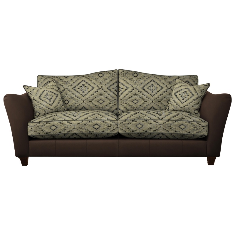 Parker Knoll Parker Knoll Harriet Grand Formal Back Leather/Fabric Sofa