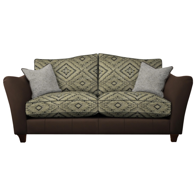 Parker Knoll Parker Knoll Harriet Large 2 Seater Formal Back Leather/Fabric Sofa