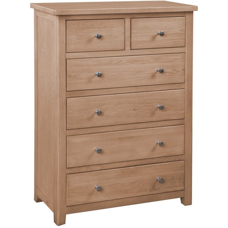 Cannes 2+4 Chest of Drawers - Oak