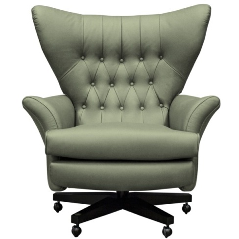 G Plan Vintage Broadway Leather Swivel Chair