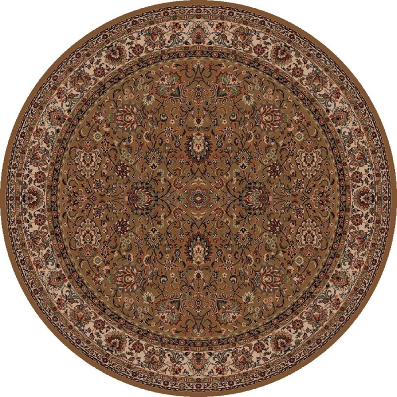 Mastercraft Mastercraft 4362/600 Kashqai Round Rug - Olive Green