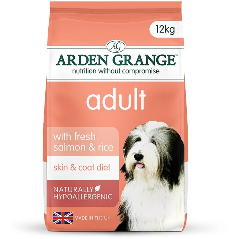 Arden Grange Adult Dry Dog Food with Fresh Salmon & Rice - 12kg