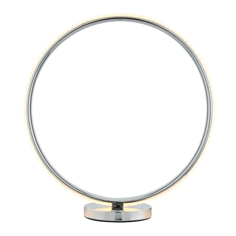 Bhs Lena Ring Led Table Lamp - Chrome