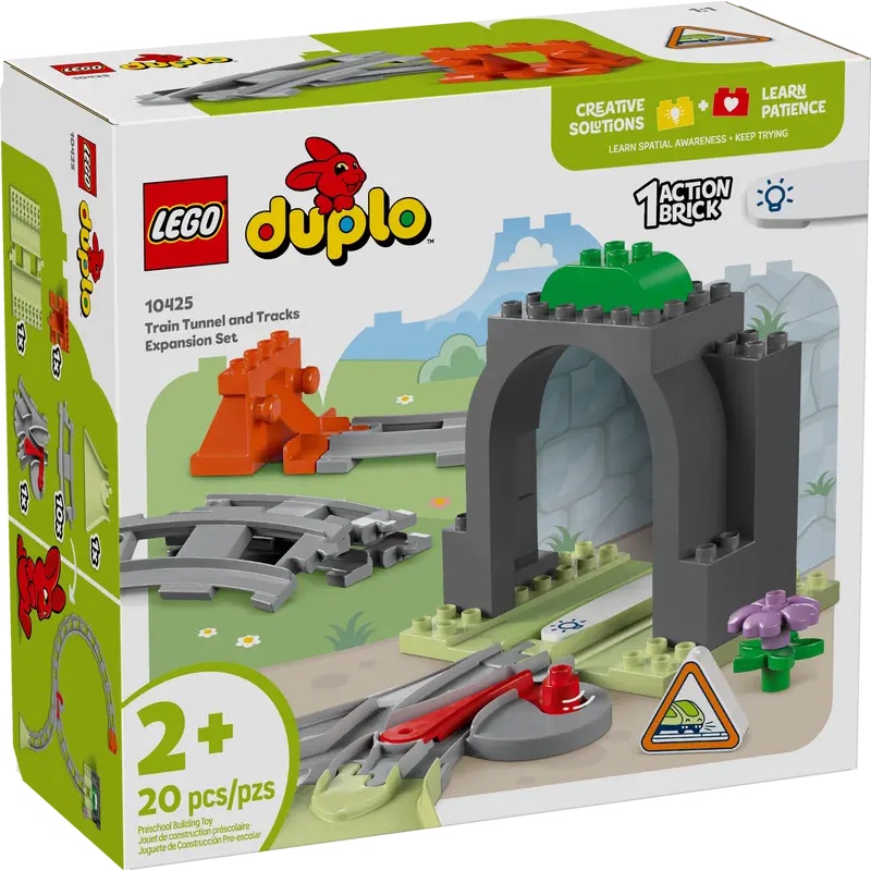 Image of LEGO Duplo 10425 Train Tunnel and Tracks Expansion Set In Multi