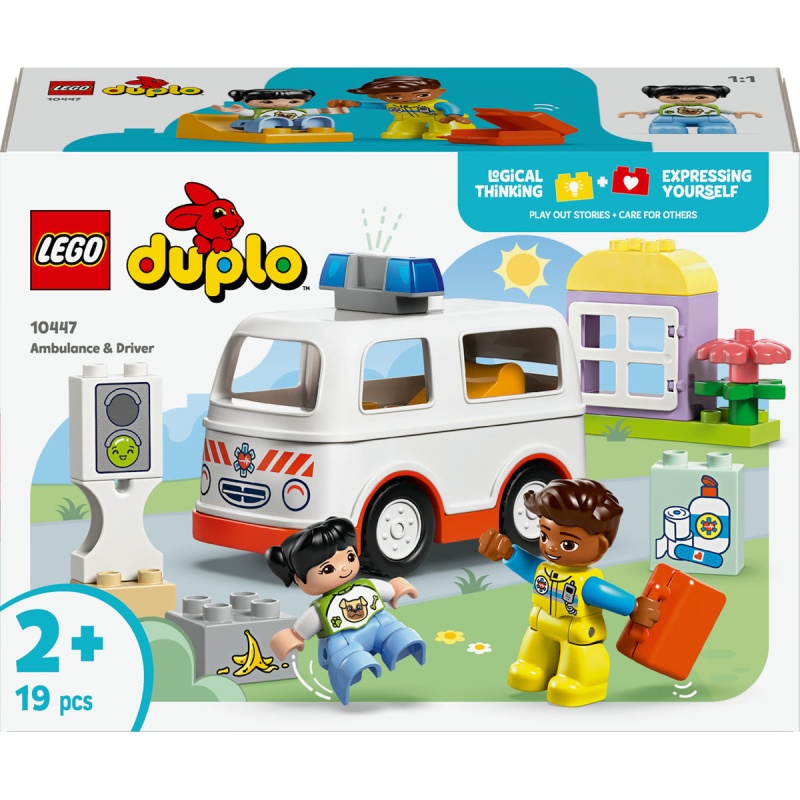 Image of LEGO Duplo 10447 Ambulance and Driver In Multi