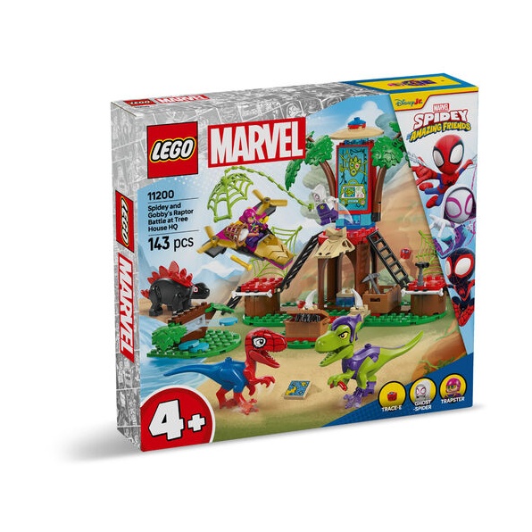 Image of LEGO Marvel 11200 Spidey and Gobbys Raptor Battle at Tree House HQ In Multi