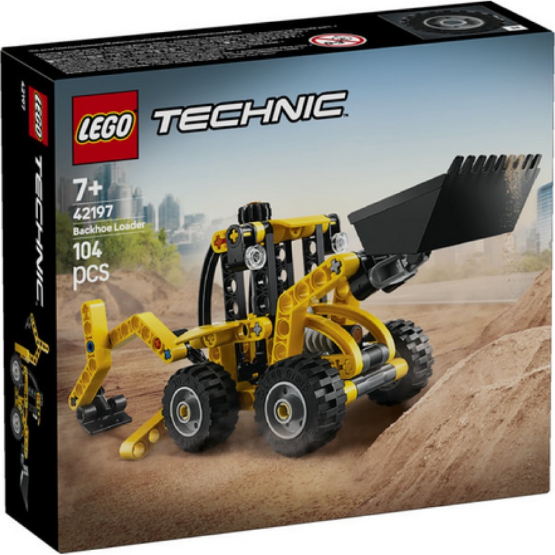Image of LEGO Technic 42197 Backhoe Loader In Yellow/Black