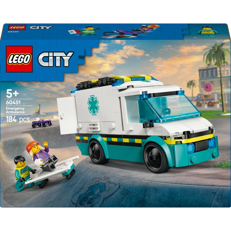 Image of LEGO City 60451 Emergency Ambulance In Multi