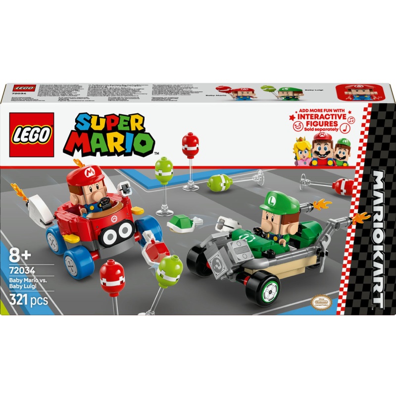 Image of LEGO Super Mario 72034 Mario Kart - Baby Mario vs. Baby Luigi In Multi