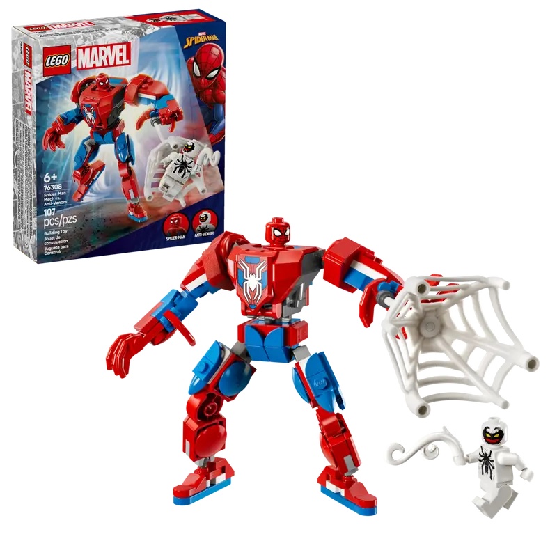 Lego Marvel Spider-Man Mech Vs. Anti-Venom Playset 76308 - Image 3