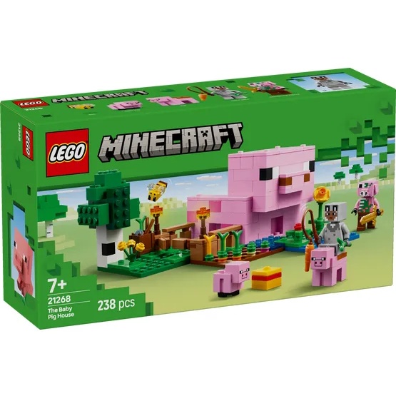 Image of LEGO Minecraft 21268 The Baby Pig House