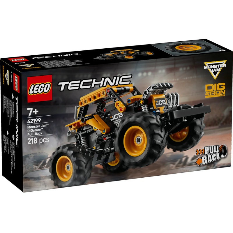 Image of LEGO Technic 42199 Monster Jam DIGatron Pull-Back In Black/Yellow