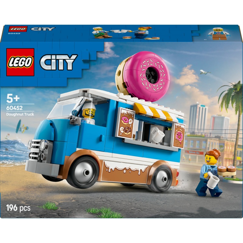 Image of LEGO City 60452 Doughnut Truck In Blue