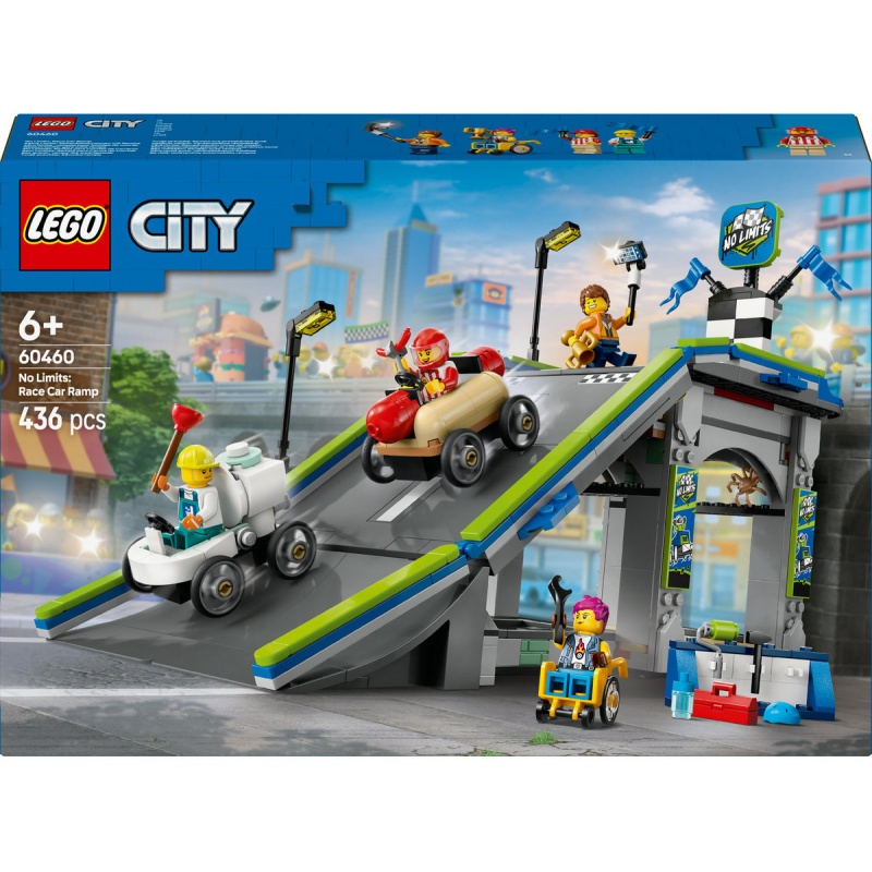 Image of LEGO City 60460 No Limits: Race Car Ramp Track In Multi