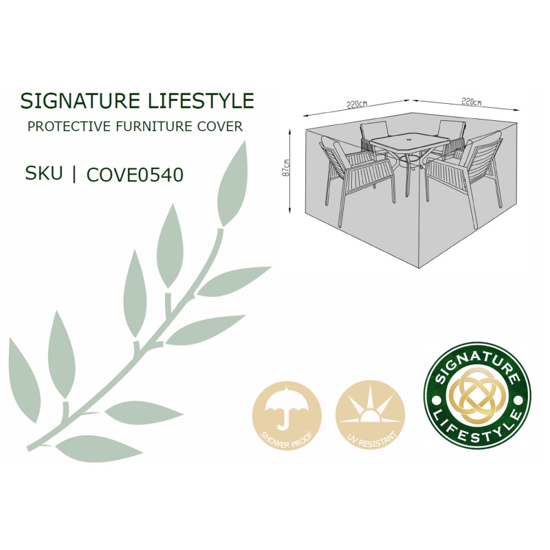 Signature Weave Cover For Edwina 4 Seat Dining Set