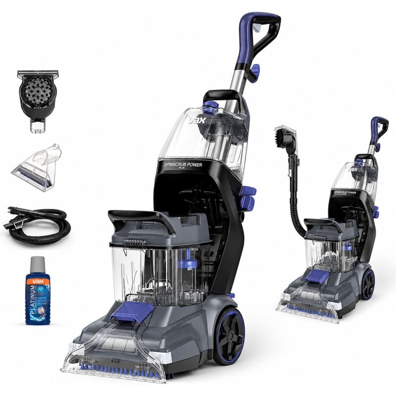 Vax Vax CDCW-SSXA SpinScrub Power Plus Carpet Cleaner - Grey/Navy