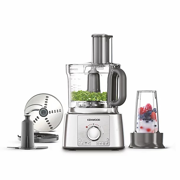 Kenwood Silver Fdp65.180si Multipro Express 2-In-1 Food Processor With Smoothie2go