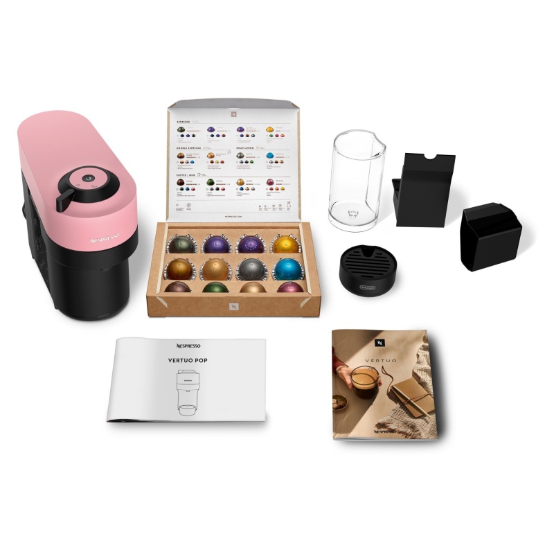Nespresso ENV90.P Vertuo Pop Coffee Machine - Pink | Downtown