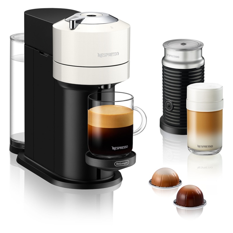Nespresso Nespresso ENV120.WAE Vertuo Next Coffee Machine With Aeroccino - White