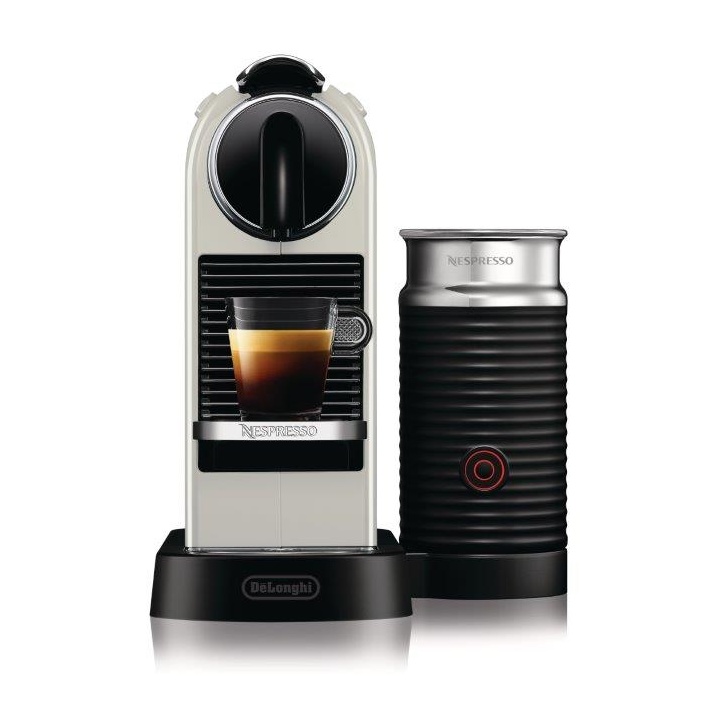 Nespresso EN267.WAE Citiz Coffee Machine With Aeroccino - White