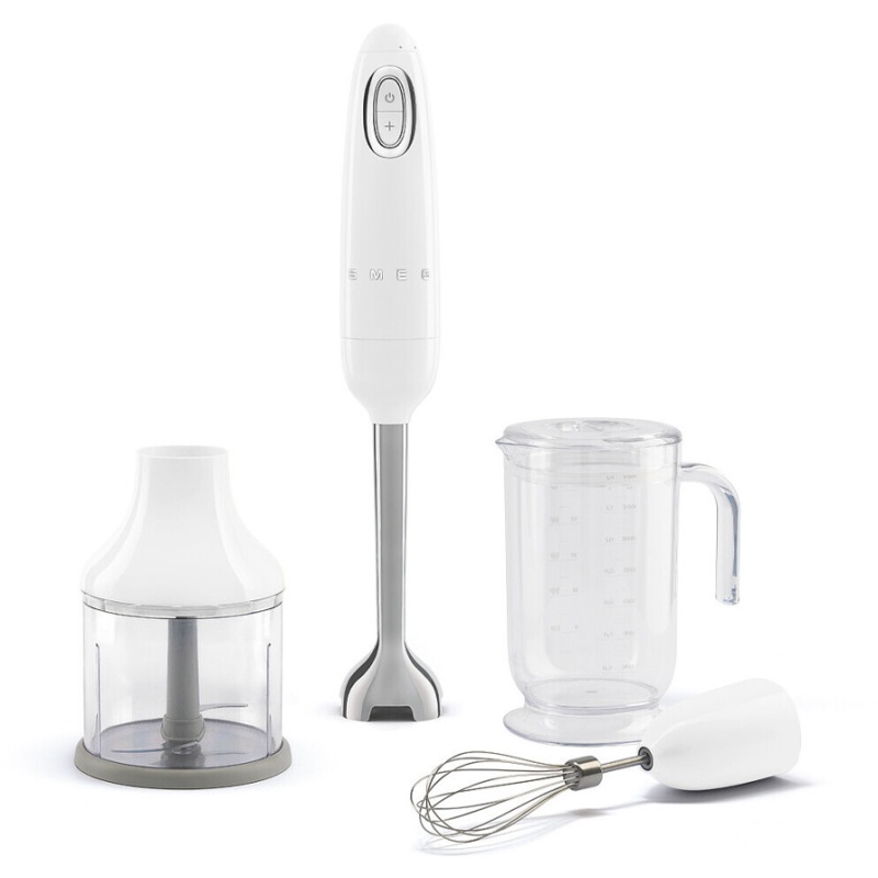 Smeg Smeg HBF03WHUK 4-in-1 Hand Blender with Accessories - White