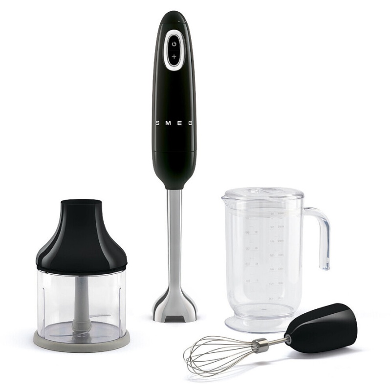 Smeg Smeg HBF03BLUK 4-in-1 Hand Blender with Accessories - Black