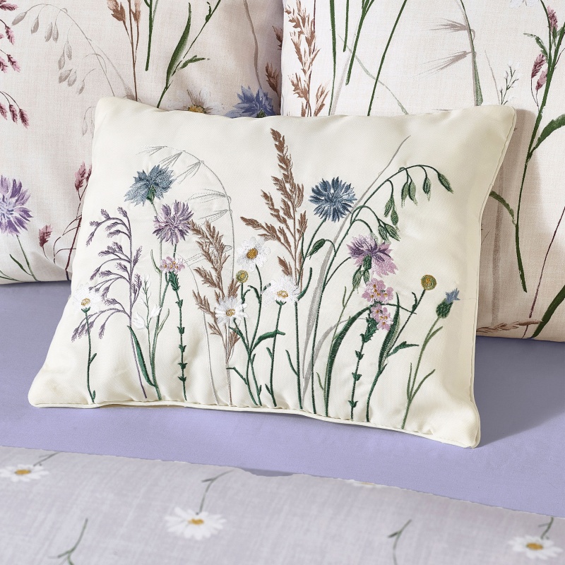 Catherine Lansfield Lilac Grasmere Floral Filled Cushion 30X40cm