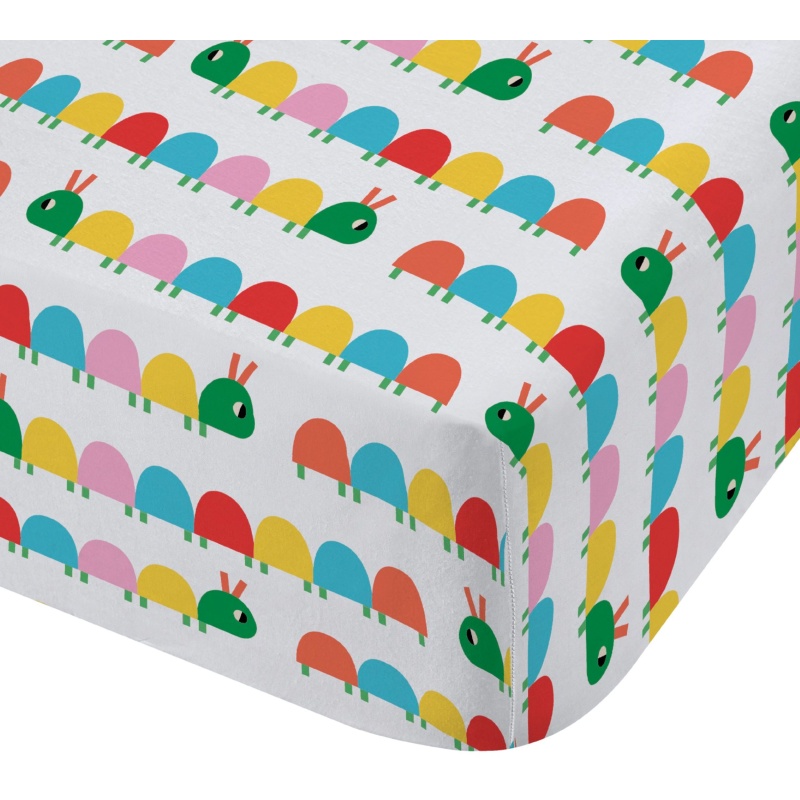 Catherine Lansfield Curious Caterpillar Fitted Sheet - Multi