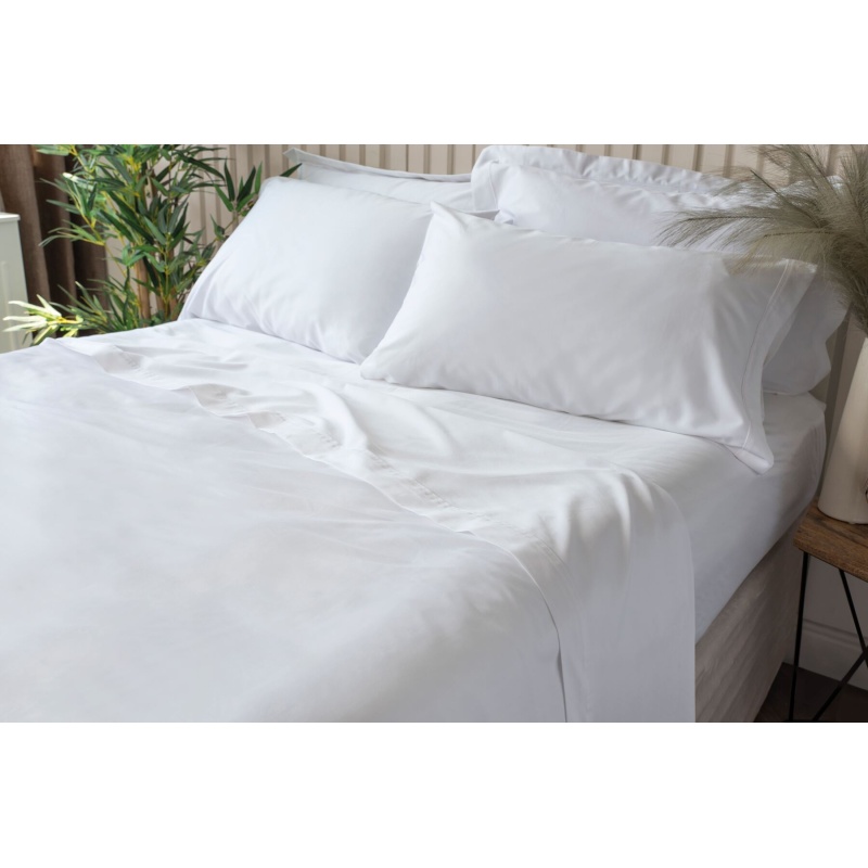 Belledorm Bamboo Flat Sheet - White