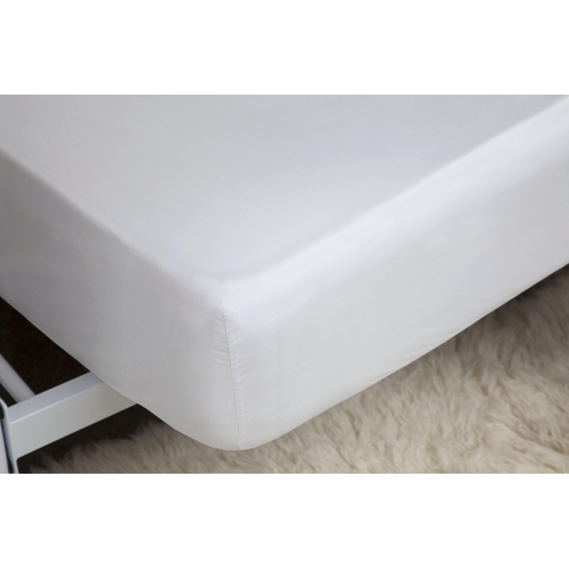 Belledorm White Bamboo 38Cm Deep Fitted Sheet - Super King