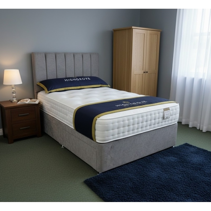Highgrove Highgrove Greenwich Mattress & Divan Set With Headboard