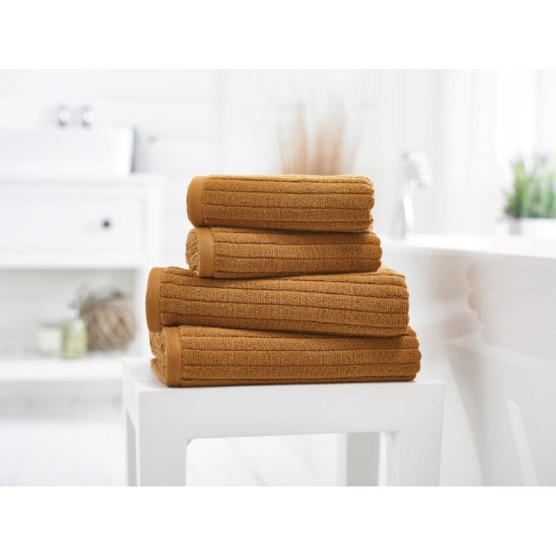 Deyongs Rialto Ribbed Towel - Spice