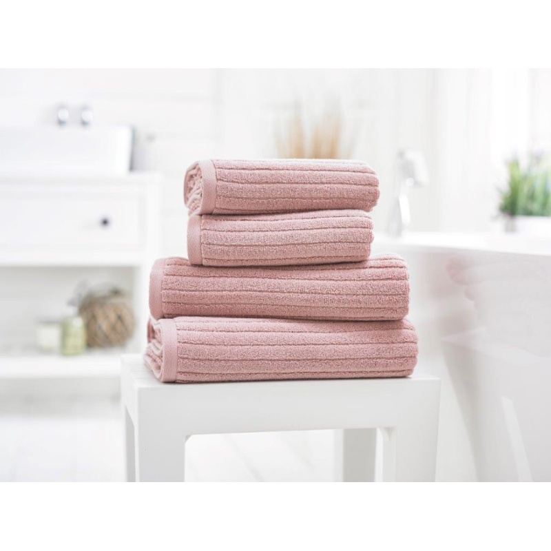 Deyongs Rialto Ribbed Towel - Blush