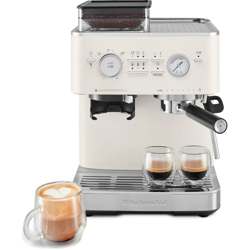 KitchenAid KitchenAid 5KES6551BPL Semi Automatic Espresso Machine with Burr Grinder - Porcelain
