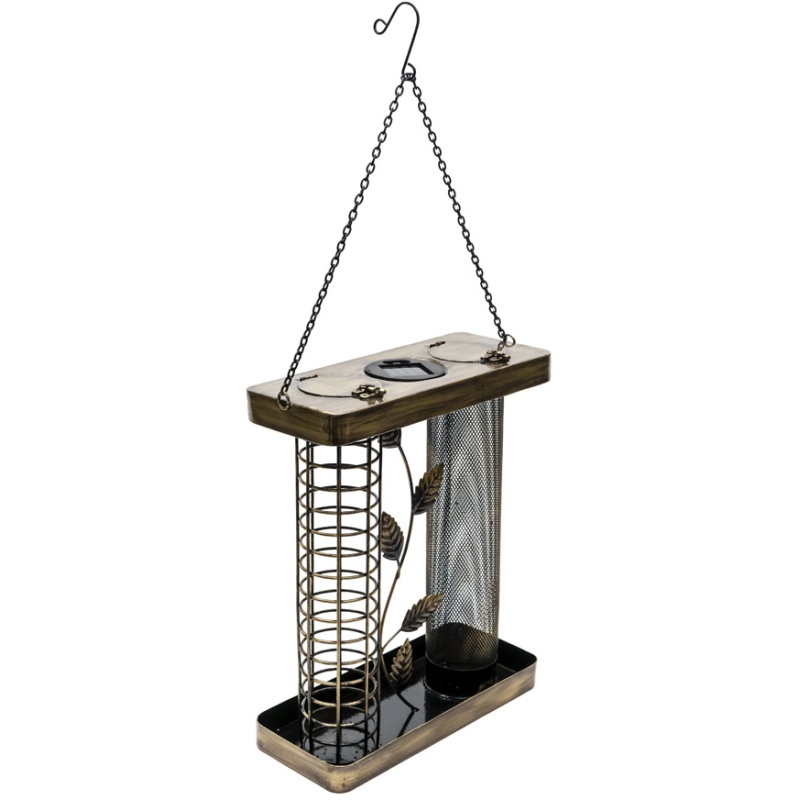 Henry Bell Henry Bell Solar Powered Twin Bird Feeder - Copper