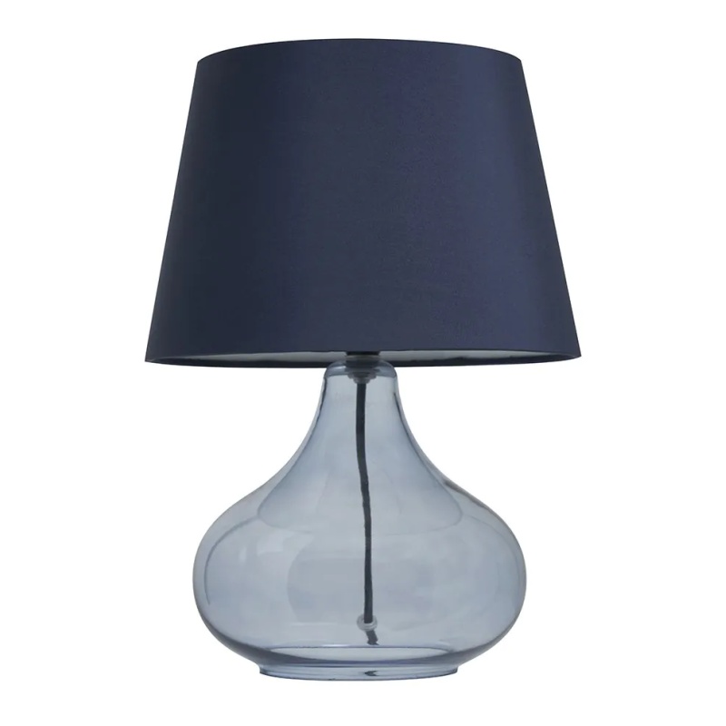 BHS Clarise Glass Table Lamp - Colbalt Blue