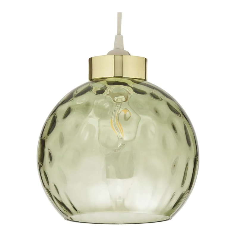 BHS Deana Dimpled Glass Ball Easyfit - Dark Green