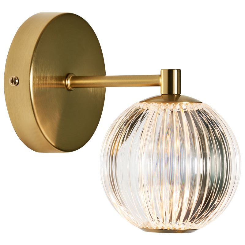 BHS BHS Rimi Acrylic Ball Wall Light - Brass