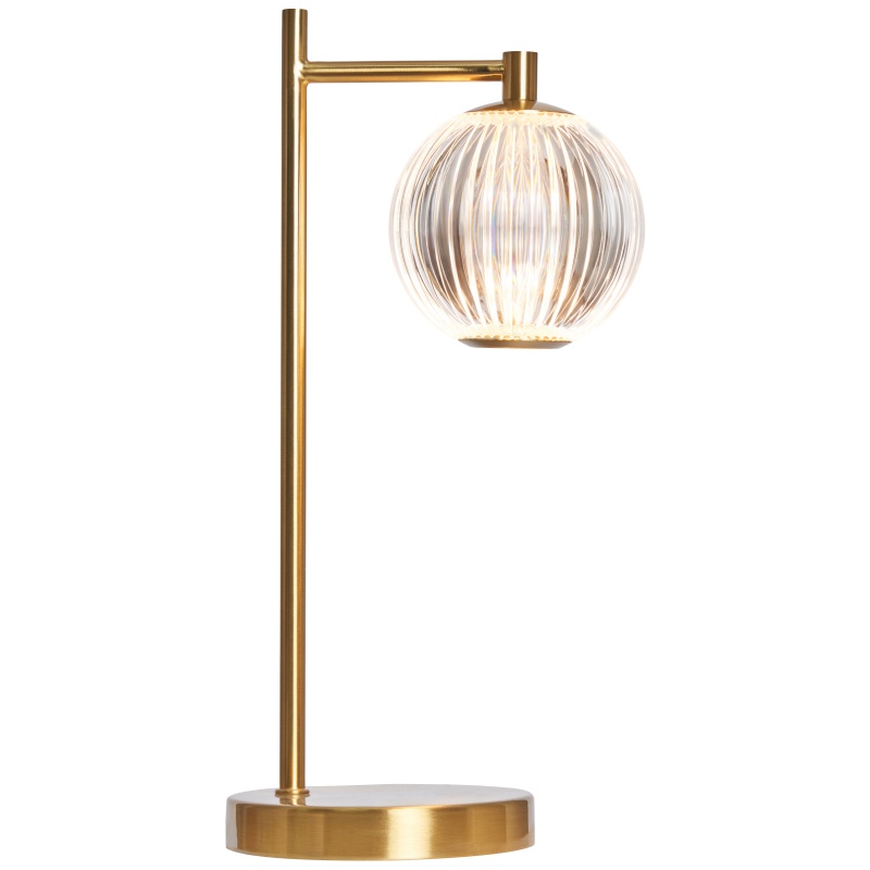 Bhs Rimi Acrylic Ball Table Lamp - Brass