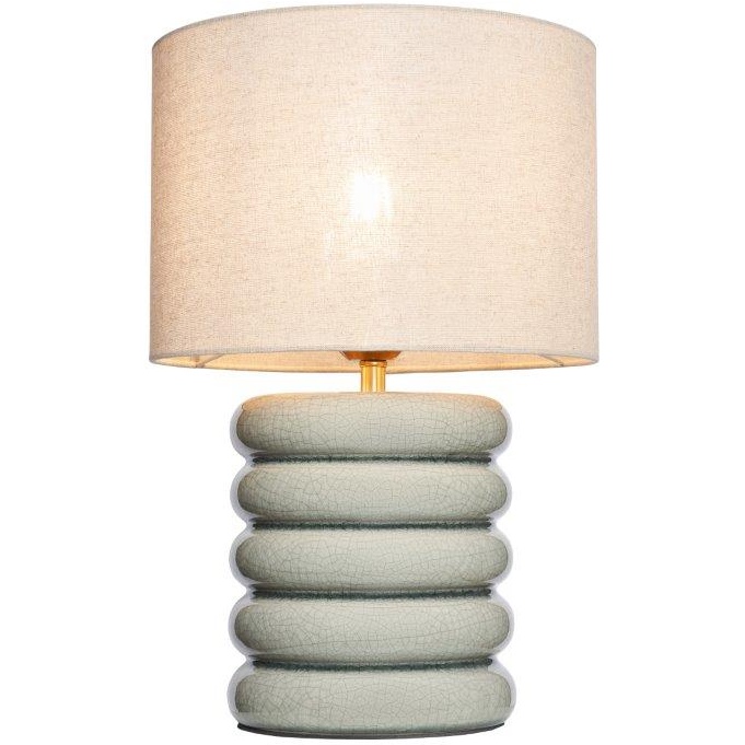 BHS Florence Flump Table Lamp - Pale Green
