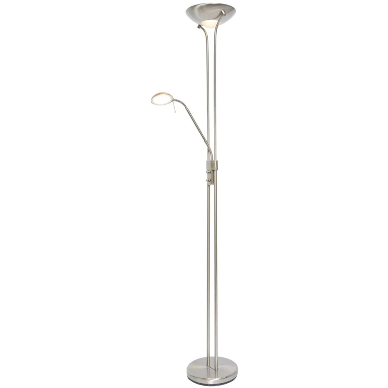BHS Mother & Child LED Floor Lamp - Satin Nickel