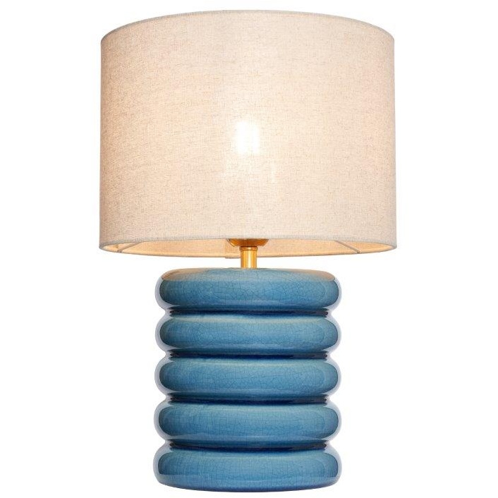 BHS Florence Flump Table Lamp - Blue