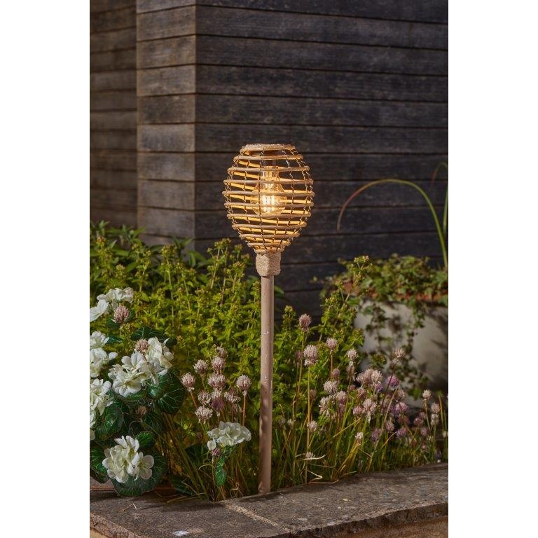 Smart Garden Lumina Faux Rattan Stake Light - Natural