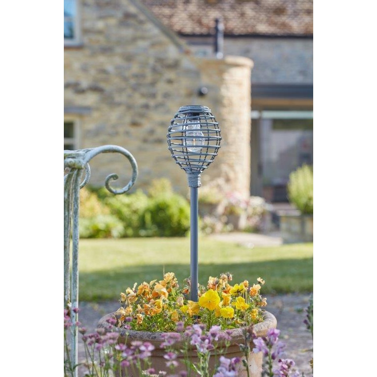 Smart Garden Lumina Faux Rattan Stake Light - Slate