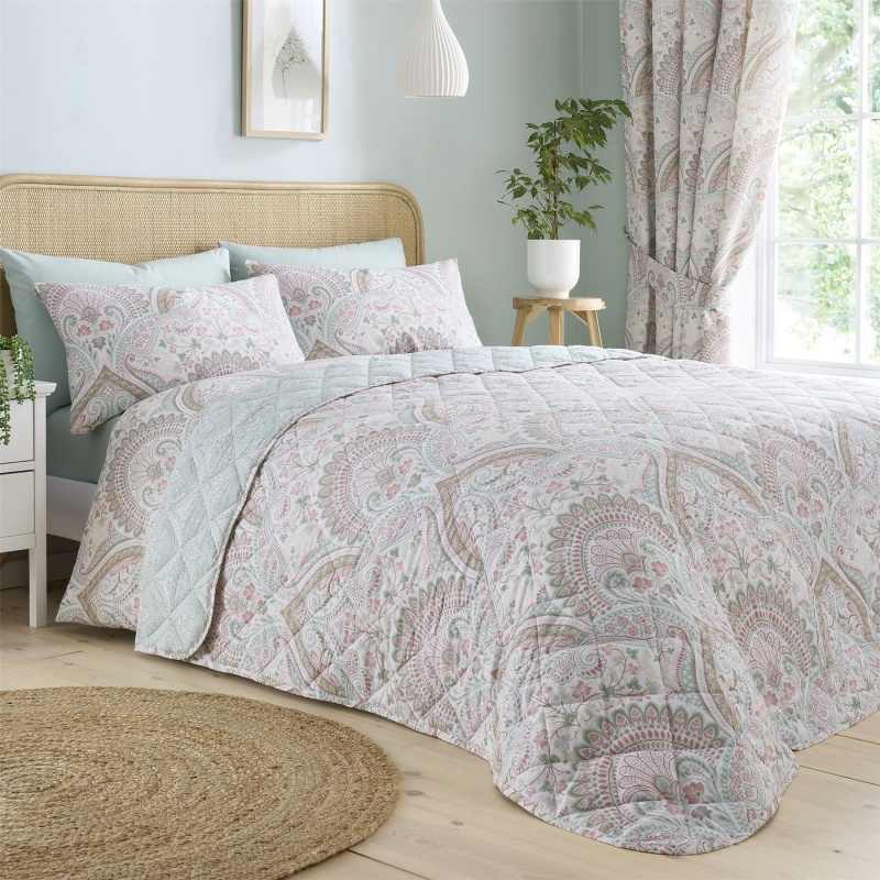 Dreams And Drapes Green Palais Bedspread