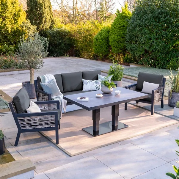 Norfolk Leisure St Lucia Lounge Set With Adjustable Table