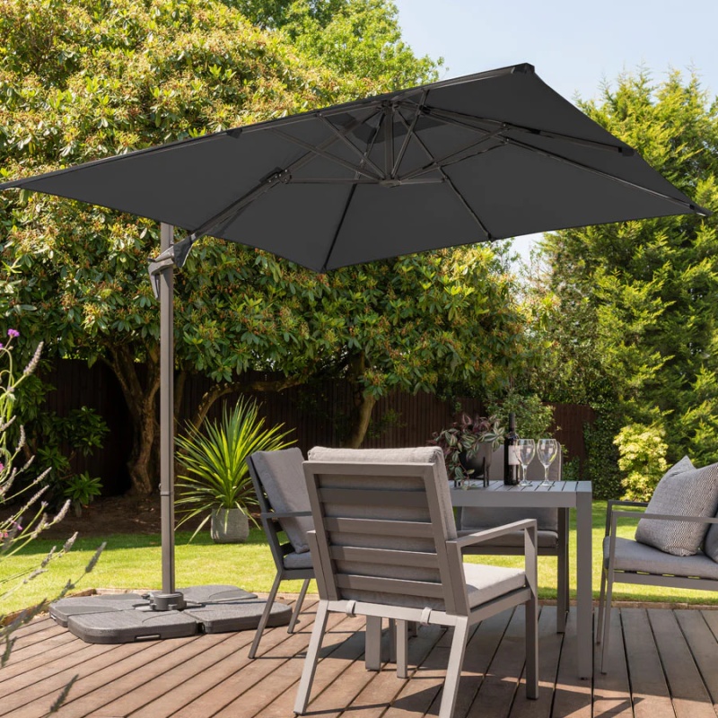 Norfolk Leisure Royce Junior Square 2.5x2.5m Cantilever - Anthracite/Carbon