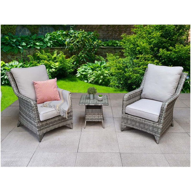 Signature Weave Sarah 2 Seater Lounge Set - Grey